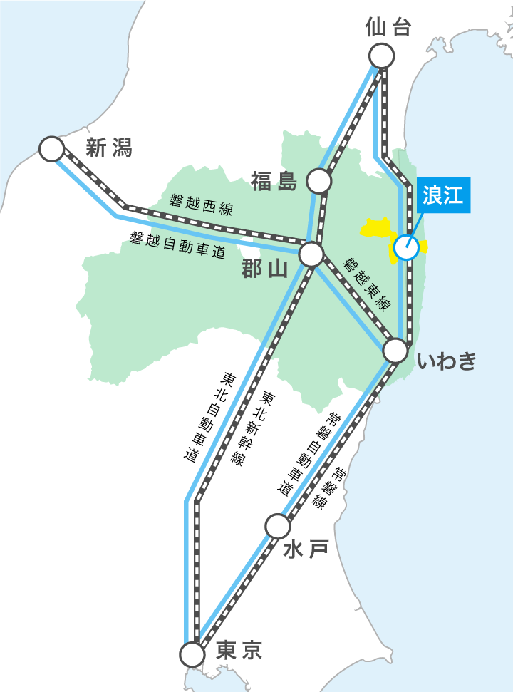 浪江町の場所